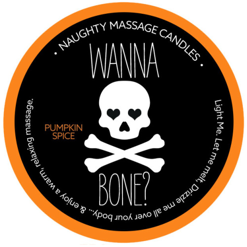 Naughty Massage Candle - Wanna Bone - Pumpkin Spice