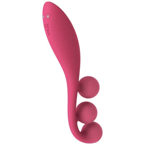 Tri Ball 1 Lay on Vibrator - Red