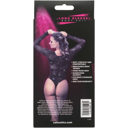 Radiance Long Sleeve Body Suit - One Size - Black