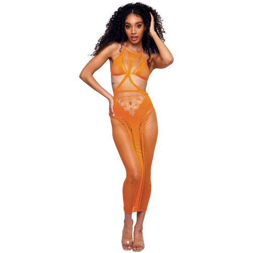Seamless Gown - One Size - Tangerine