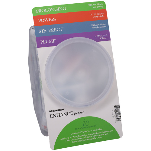 Intimate Enhancements - Enhance Pleasure - Fishbowl Display - 100 Pieces - 0.35 Oz Tubes