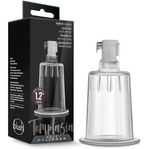 Temptasia – Clit Cylinder - 1.2 Inch Diameter - Clear