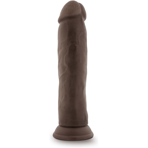Dr. Skin Plus - 9 Inch Posable Thick Dildo -  Chocolate