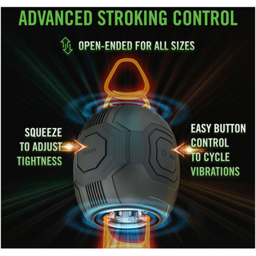 M for Men - Dome X - Vibrating Masturbator - Black