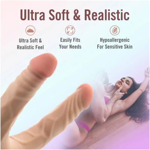 Dr. Skin Plus - 14” Posable Double Dong - Beige