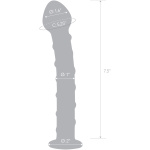 Blue Spiral Glass Dildo