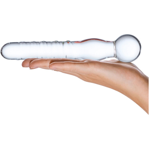 Joystick Clear Glass Dildo