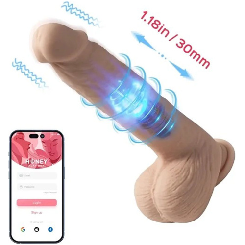 Kenzo-App Controlled 9.5" Big Realistic - Thrusting Dildo