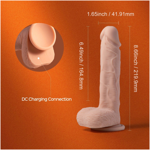 Paxton-App Controlled 7.5" Realistic Thrusting Penetrator Dildo
