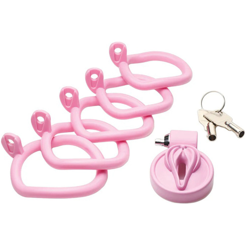Pussification Vulva Chastity Cage - Pink