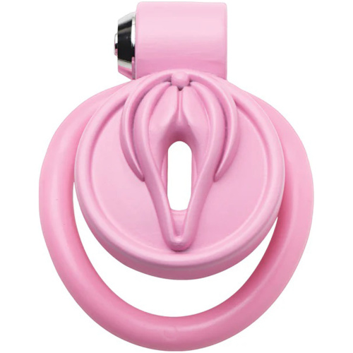 Pussification Vulva Chastity Cage - Pink