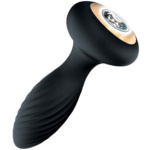 Goddess Diamond Vibrating Plug - Black