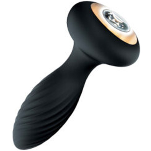 Goddess Diamond Vibrating Plug - Black