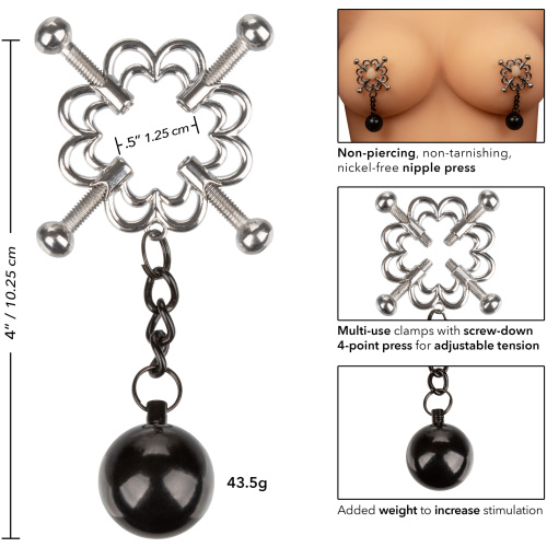 Nipple Grips 4-Point Weighted Nipple Press