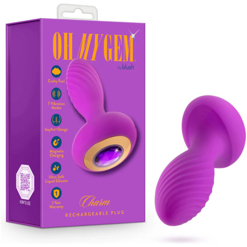 Oh My Gem - Charm Plug - Amethyst - Purple