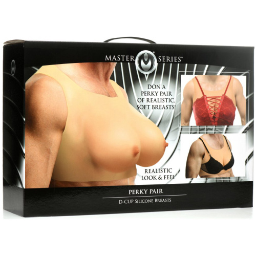 Master Series - Perky Pair D-Cup Silicone Breasts