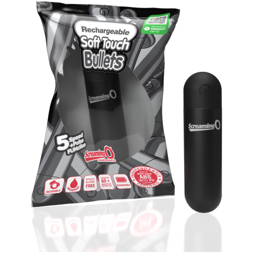 Screaming O Soft Touch Rechargeable Bullet - Black