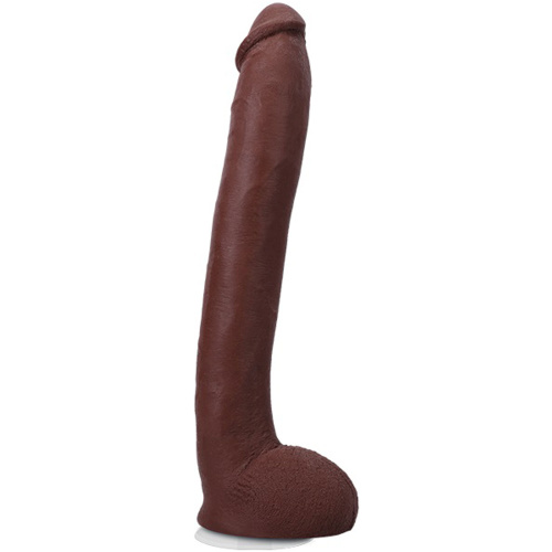 Signature Cocks Hollywood Cash 11" Cock With Removable Vac-U-Lock Suction Cup - Chocolate