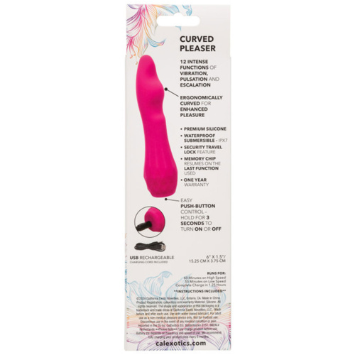 Gia Curved Pleaser - Pink