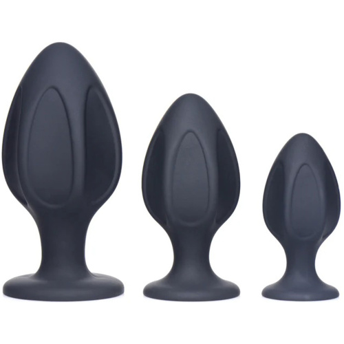 Triple Juicers Silicone Anal Trainer Set - Black