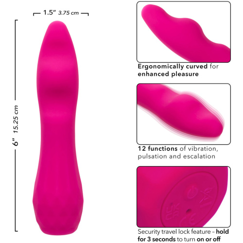 Gia Curved Pleaser - Pink