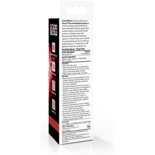 Deep Throat Spray 1oz - Cherry