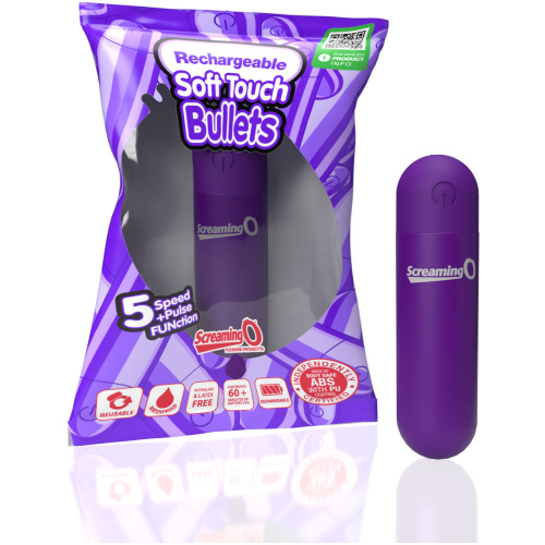Screaming O Soft Touch Rechargeable Bullet -Purple