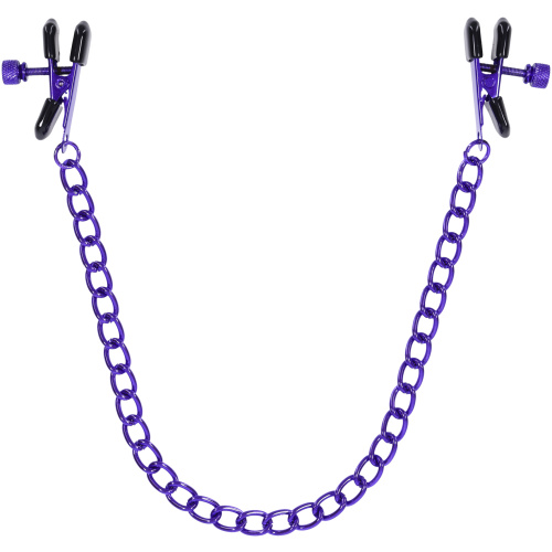 Merci - Chained Up - Nipple Clamps - Violet/black