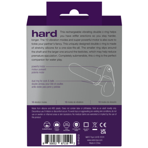 Hard Rechargeable C-Ring - Purple