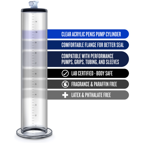 Performance - 12 Inch X 2 Inch Penis Pump Cylinder - Clear