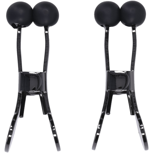 Merci - Nippers - Stainless Steel Nipple Clamps With Silicone Tip - Black