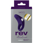Rev Rechargeable Vibrating C-Ring - Purple