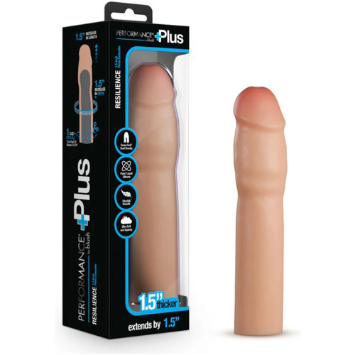 Performance Plus 1.5 Inch Silicone Penis Xtender - Beige