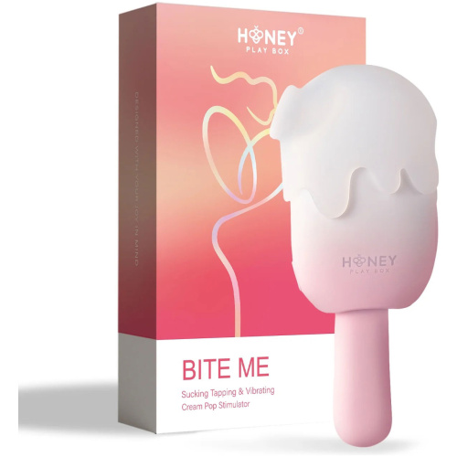 Bite Me Cream Pop Stimulator - Pink