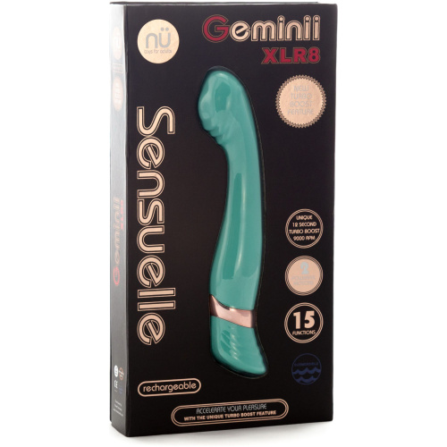 Sensuelle Gemini Xlr8 14f Double Motor Vibe - Electric Blue