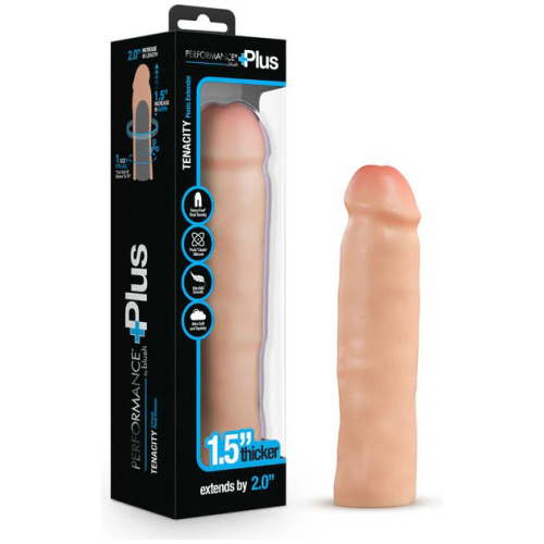 Performance Plus 2 Inch Silicone Penis Xtender - Beige