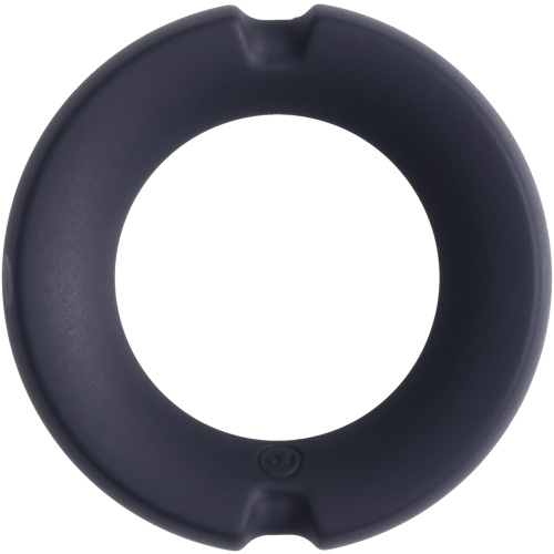 Merci - the Paradox - Silicone Covered Metal Cock Ring - 50mm - Black