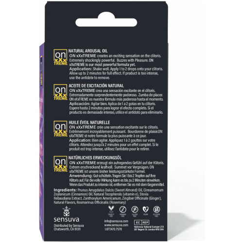On Xxxtreme Arousal Oil 5ml Medium Box