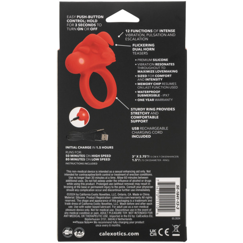 Silicone Rechargeable the Matador - Red
