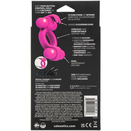 Silicone Rechargeable Rockin’ Rabbit - Pink