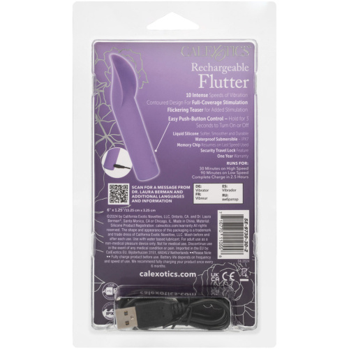 Dr. Laura Berman Rechargeable Flutter- Purple