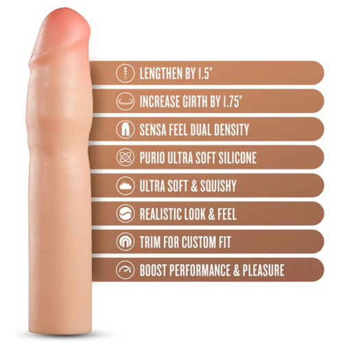 Performance Plus 1.5 Inch Silicone Penis Xtender - Beige