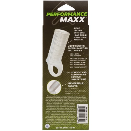 Performance Maxx Liquid Silicone Reversible Sleeve - Clear