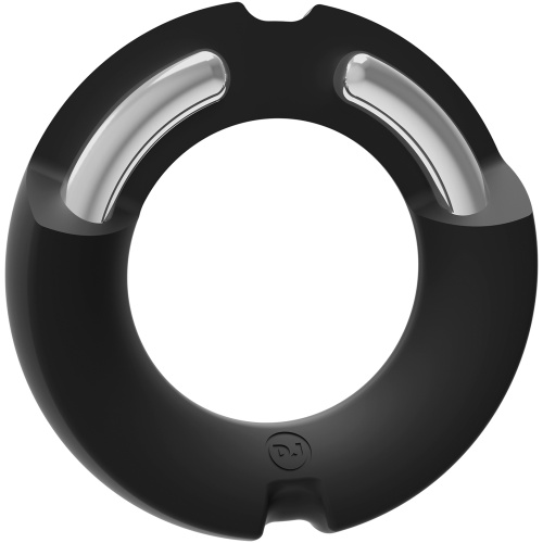 Merci - the Paradox - Silicone Covered Metal Cock Ring - 45mm - Black