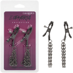 Euphoria Collection Chain Nipple Clamps - Black