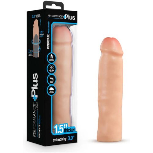 Performance Plus 3 Inch Silicone Penis Xtender - Beige