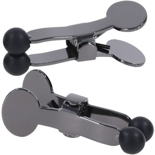Merci - Nippers - Stainless Steel Nipple Clamps With Silicone Tip - Black