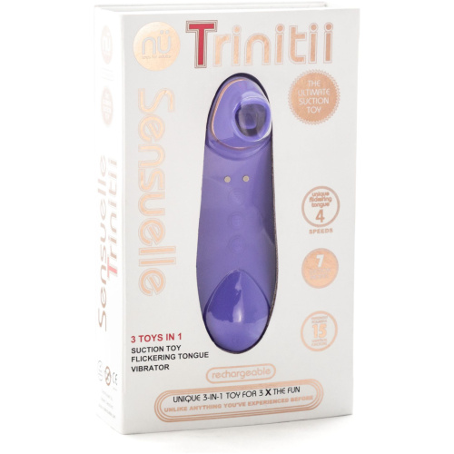 Sensuelle Trinitii 3 in 1 Vibrator - Ultra Violet