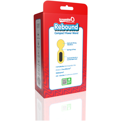 Screaming O Rebound Compact Power Wand - Bumblee Yellow