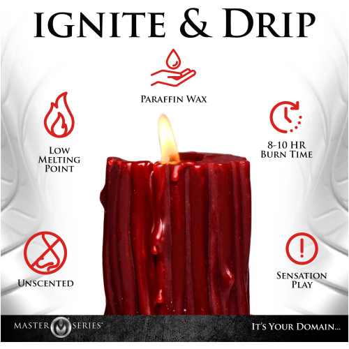 Thorn Drip Candle - Red